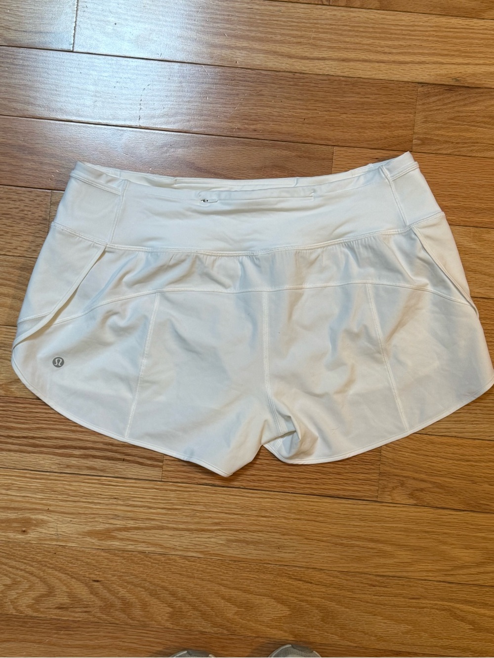 Lululemon White Shorts with Built-In Liner - Perfect condition - size 10